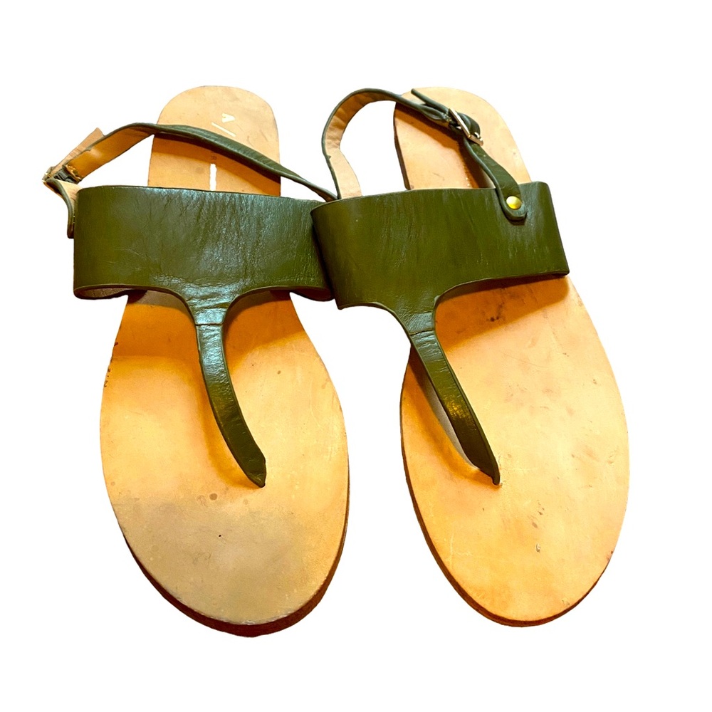 Anthropologie Olive T Strap Sandals